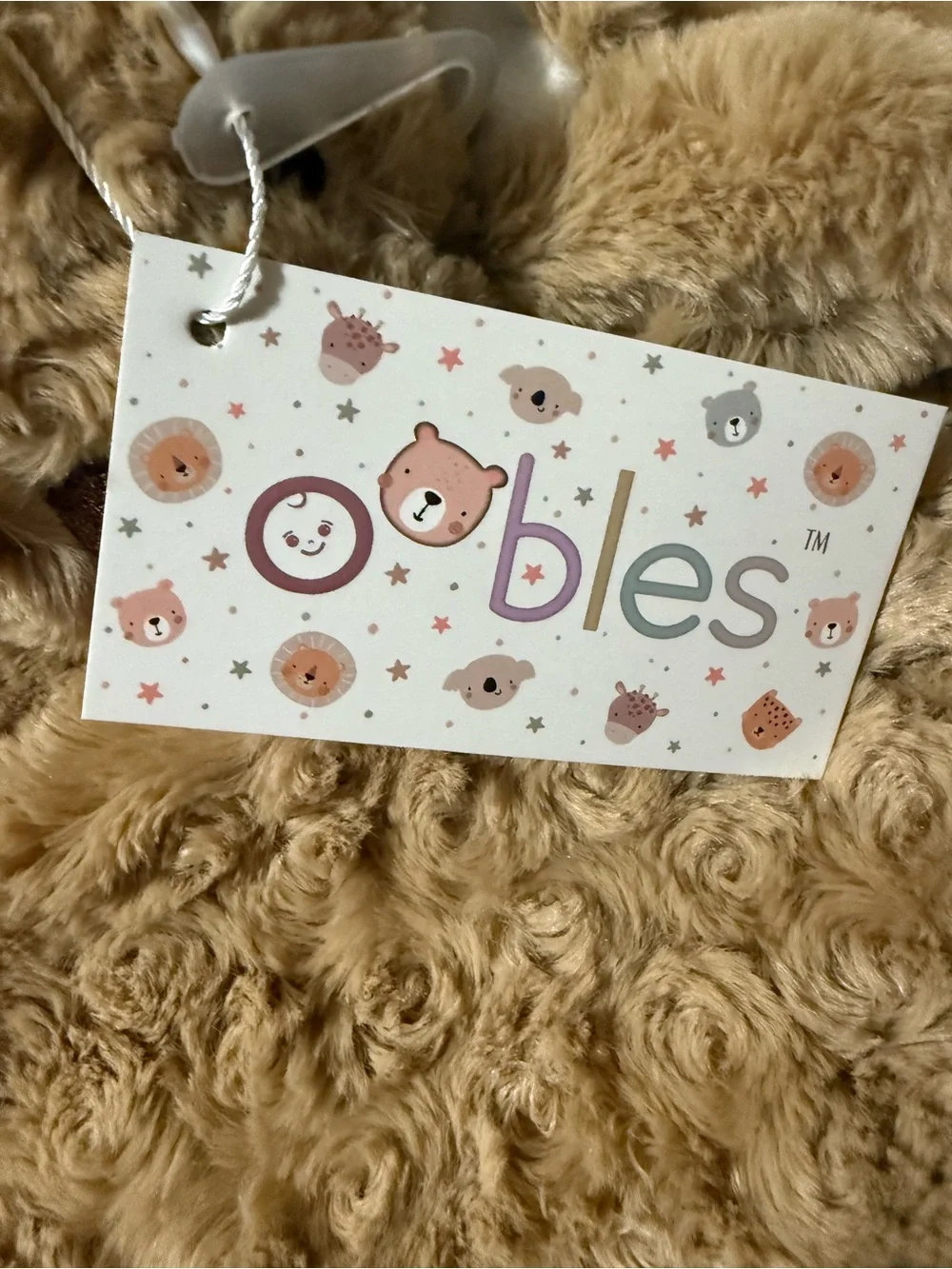 Oobles Security Blanket Dog Doggy Puppy Snuggle Blankie Infant Brown NEW